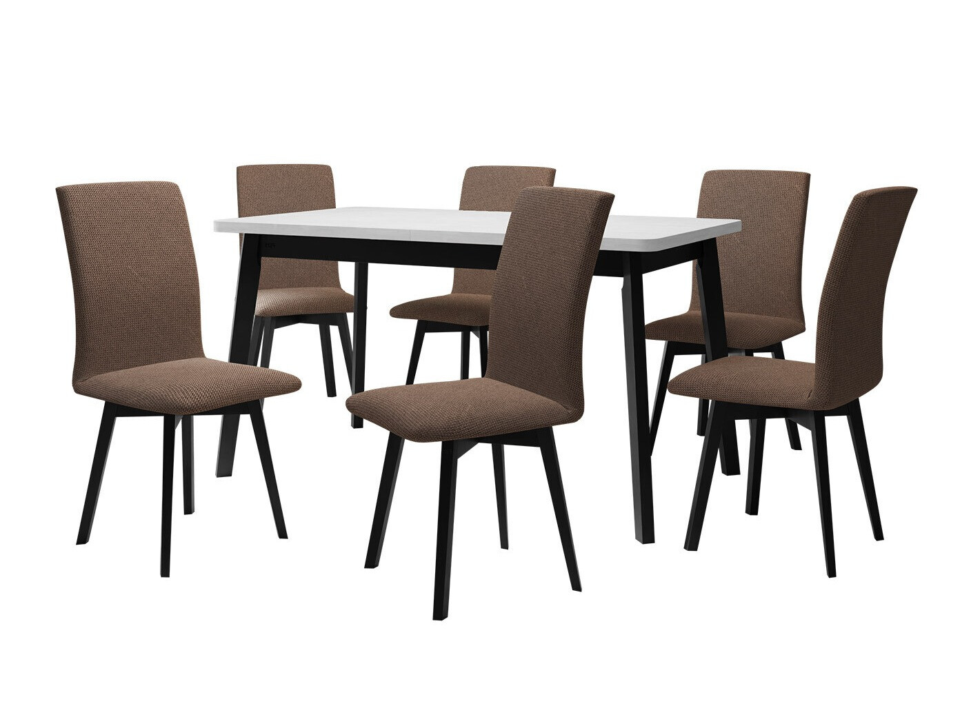 Conjunto de mesas y sillas para comedor Victorville 323 (Negro)