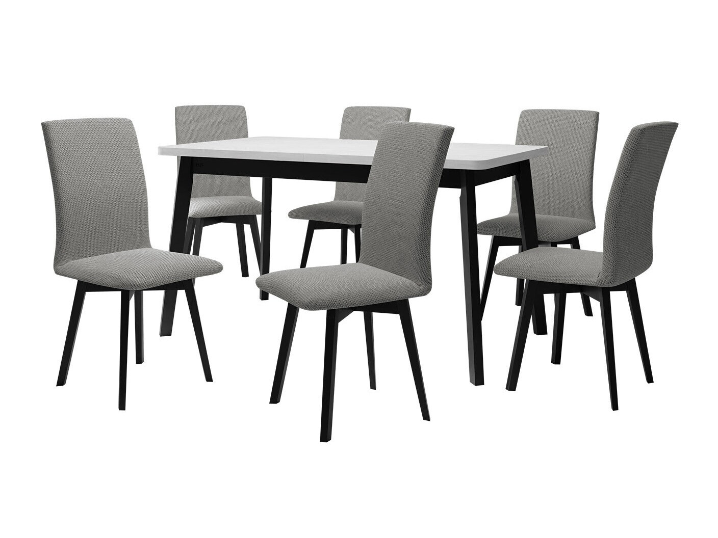 Conjunto de mesas y sillas para comedor Victorville 323 (Negro)