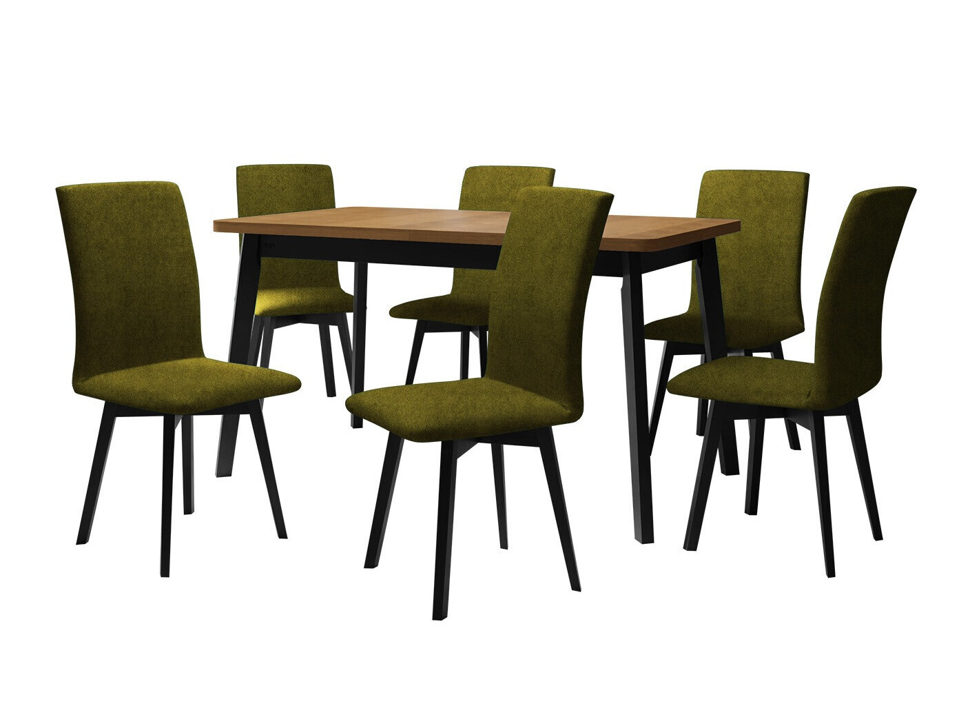 Conjunto de comedor Victorville 324 (Negro)