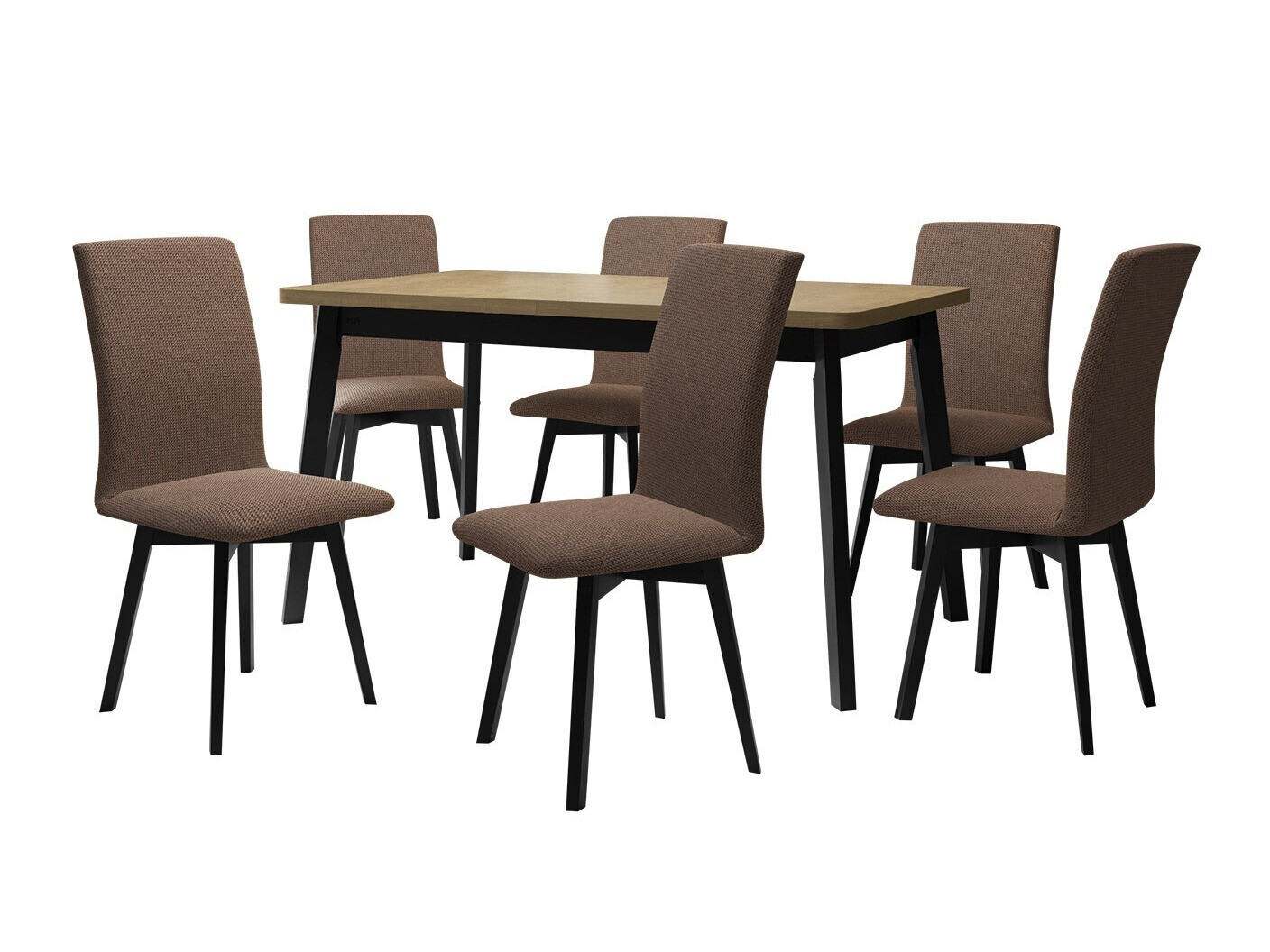 Conjunto de comedor Victorville 325 (Negro)