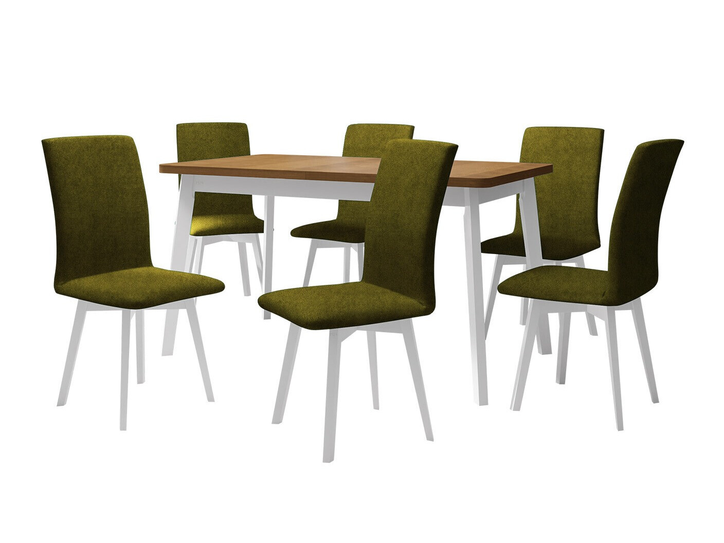 Conjunto de mesas y sillas para comedor Victorville 324 (Blanco)