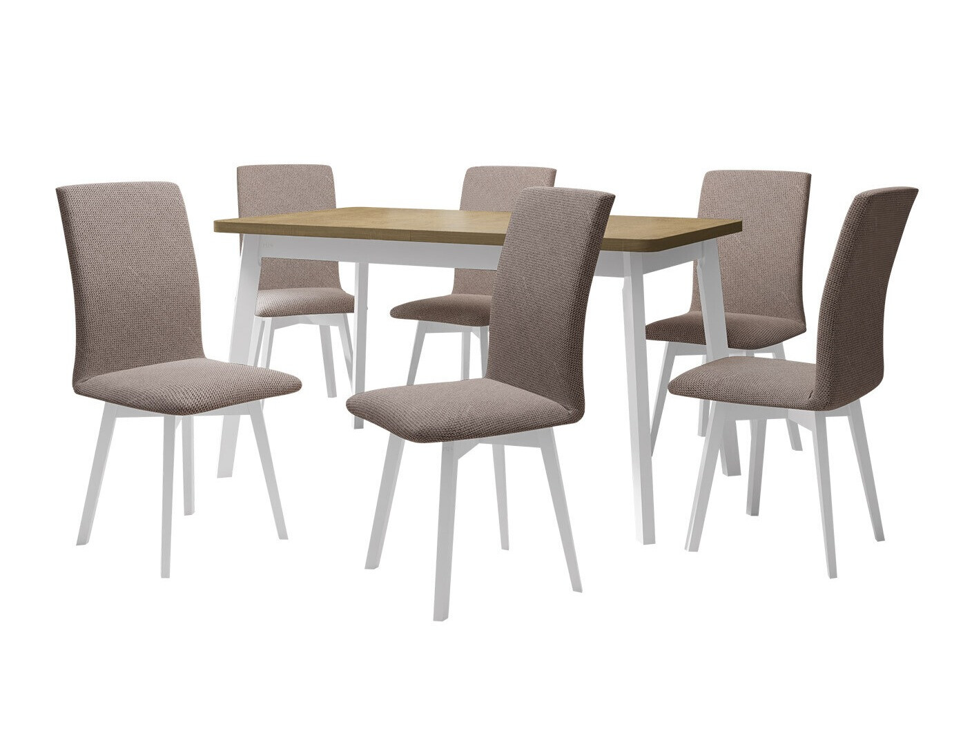 Conjunto de mesas y sillas para comedor Victorville 325 (Blanco)