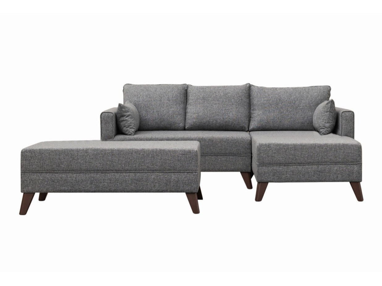 Conjunto de muebles tapizado Fenlua 100 (Gris)