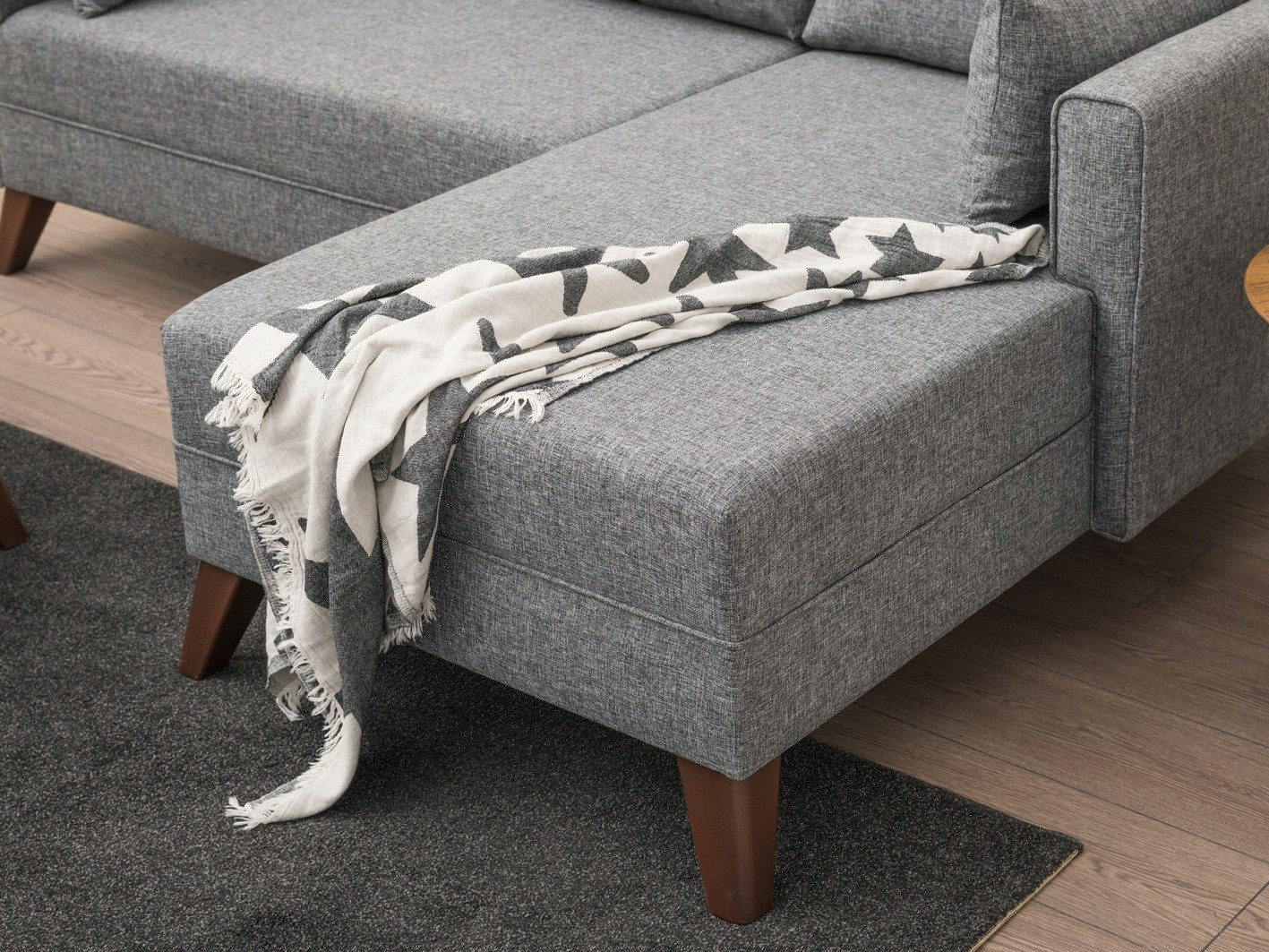 Conjunto de muebles tapizado Fenlua 100 (Gris)