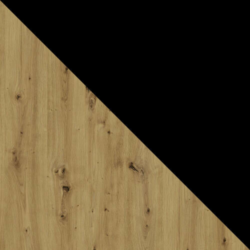 Conjunto de mesas y sillas para comedor Victorville 326 (Negro)