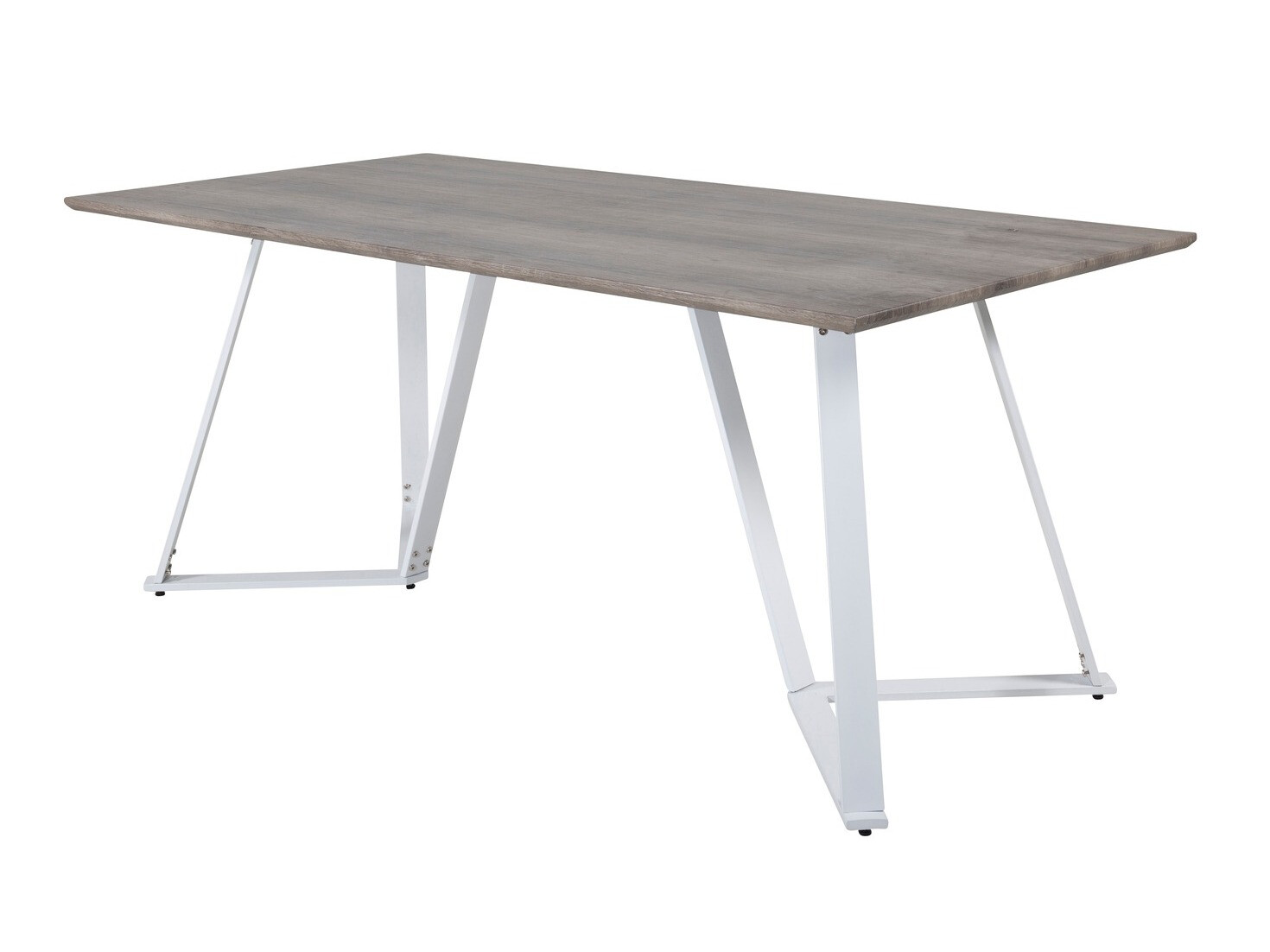 Conjunto de mesas y sillas para comedor Dallas 1804 (Gris claro + Blanco)