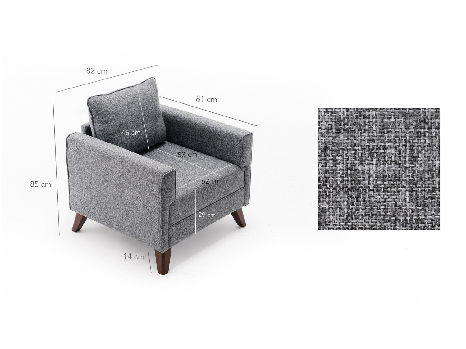 Sillón Fenlua 101 (Gris)