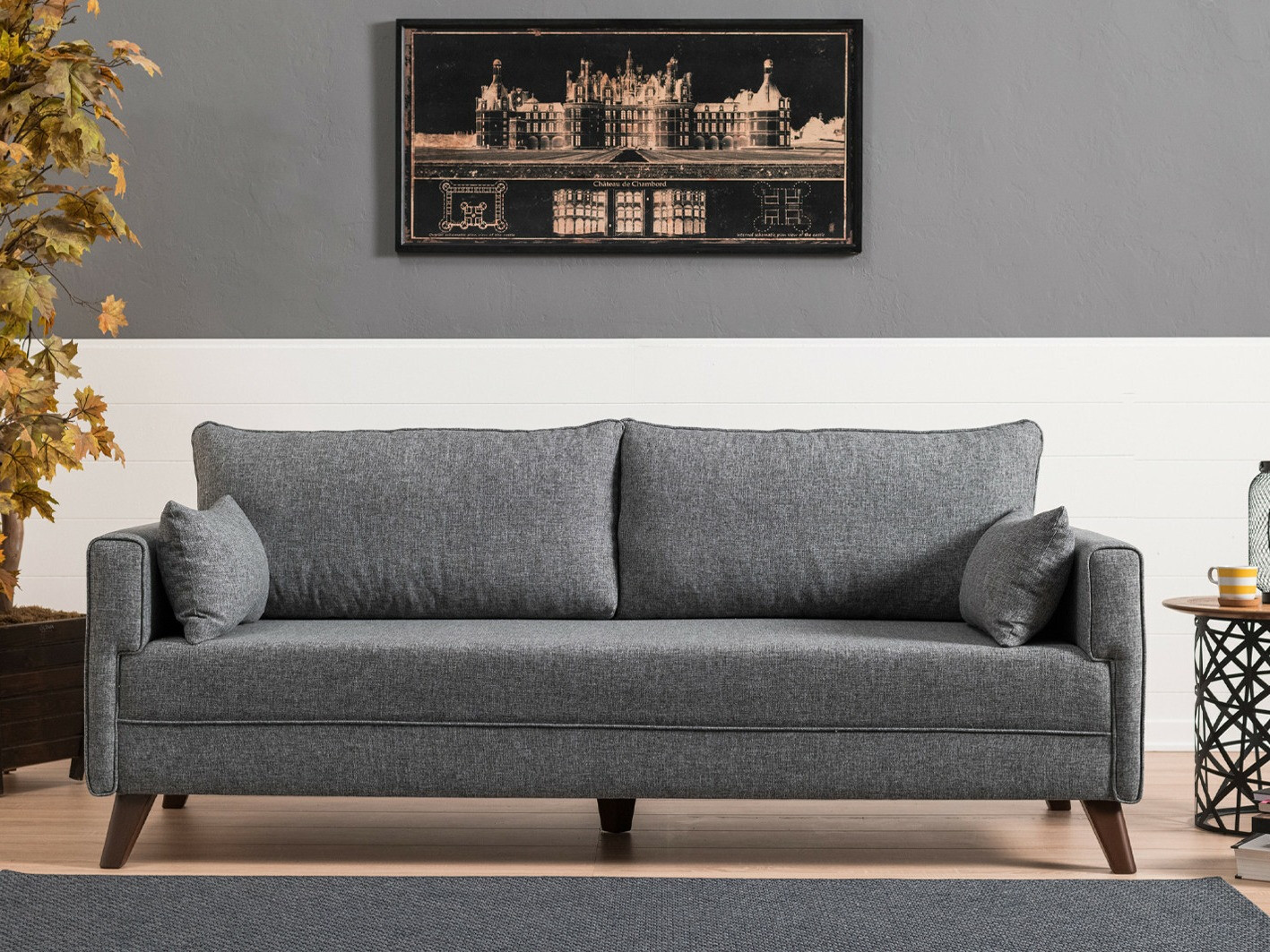 Sofá-cama Fenlua 103 (Gris)