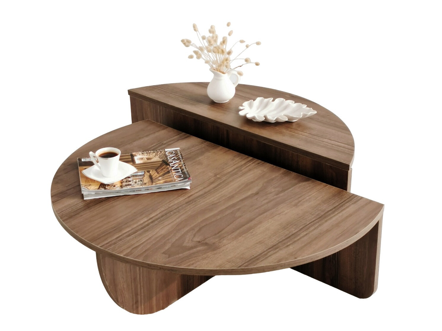 Conjunto mesa de centro Kailua 379 (Nuez)