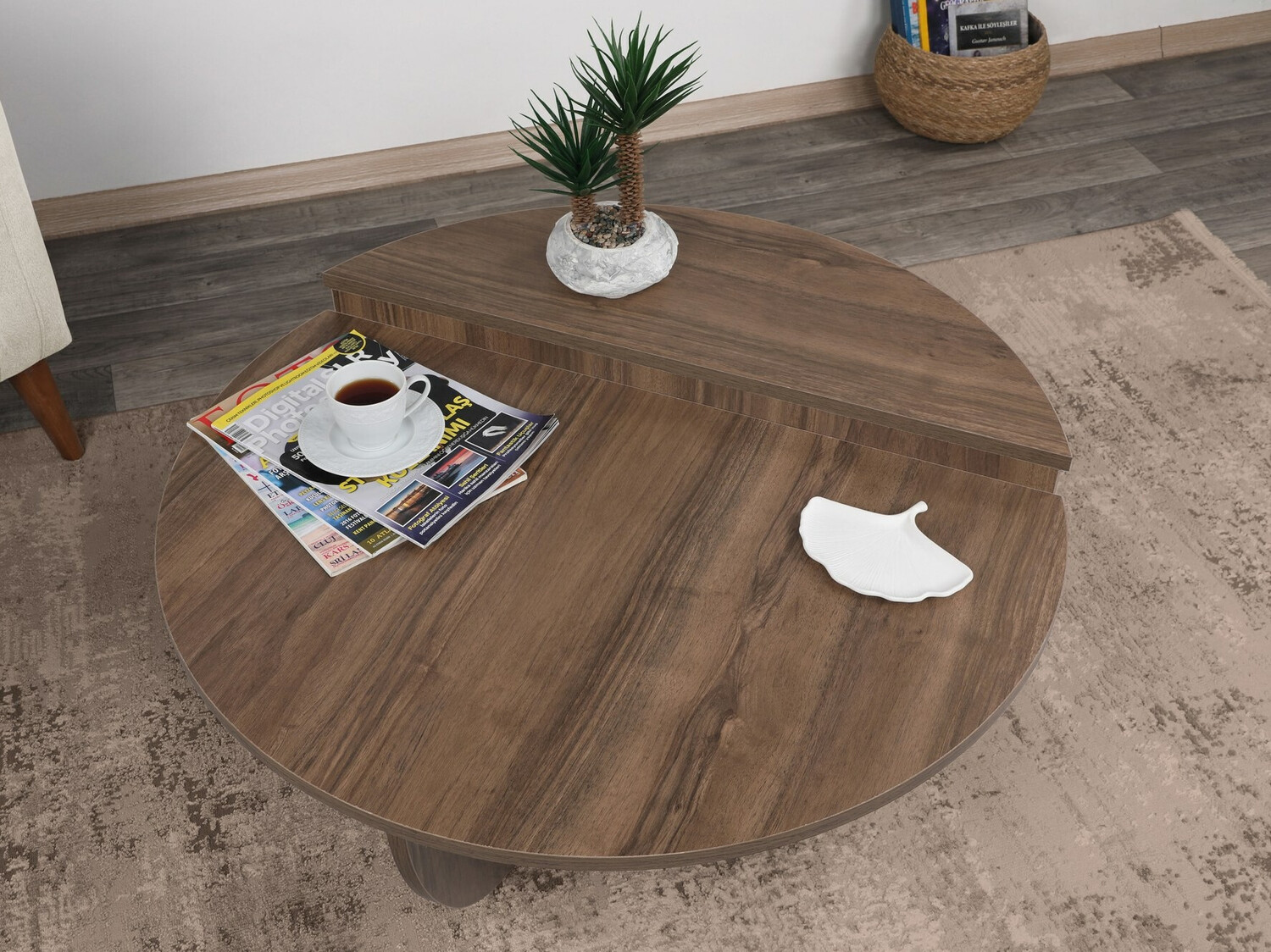 Conjunto mesa de centro Kailua 379 (Nuez)