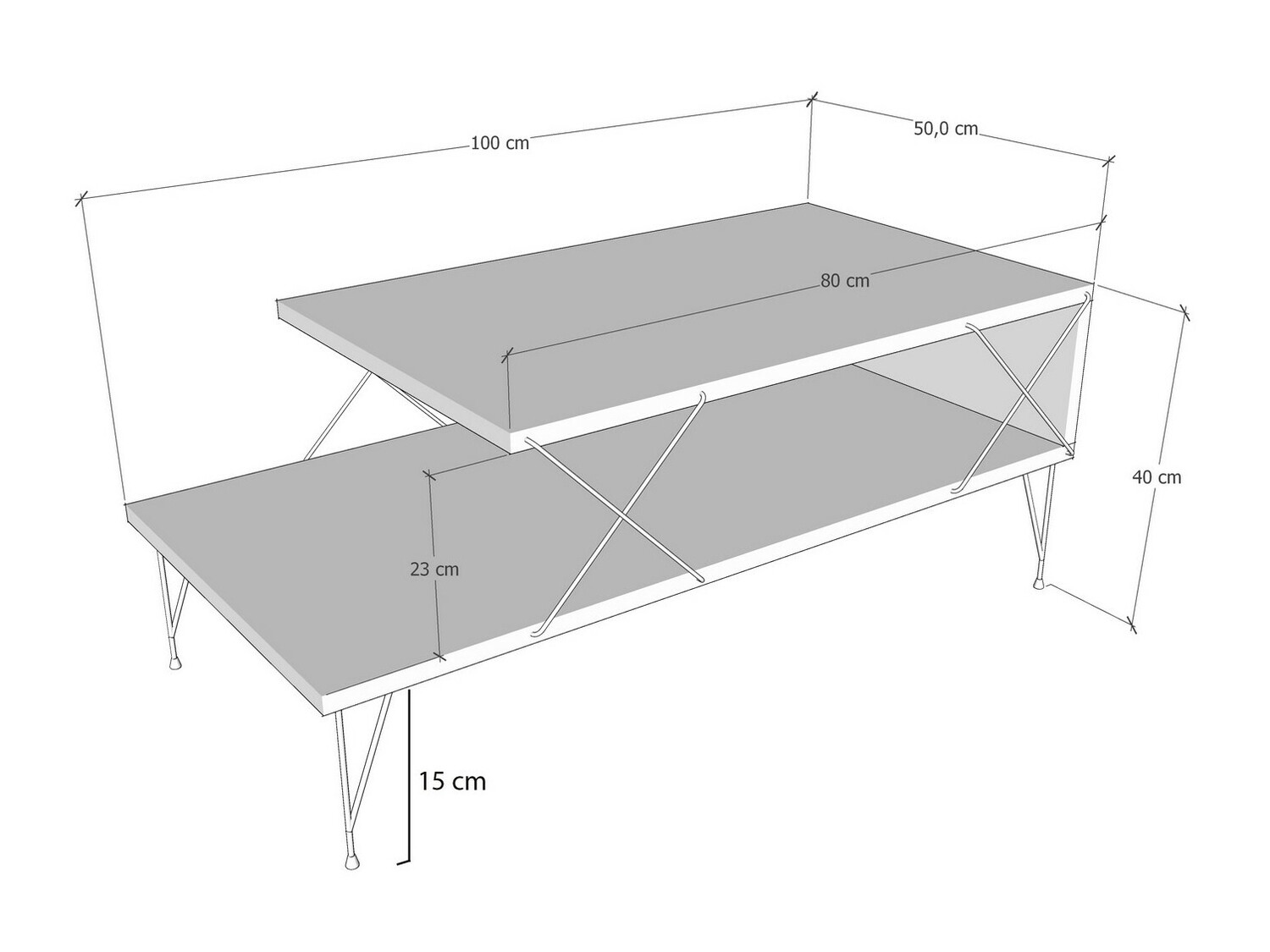 Mesa de centro Kailua 384 (Roble)