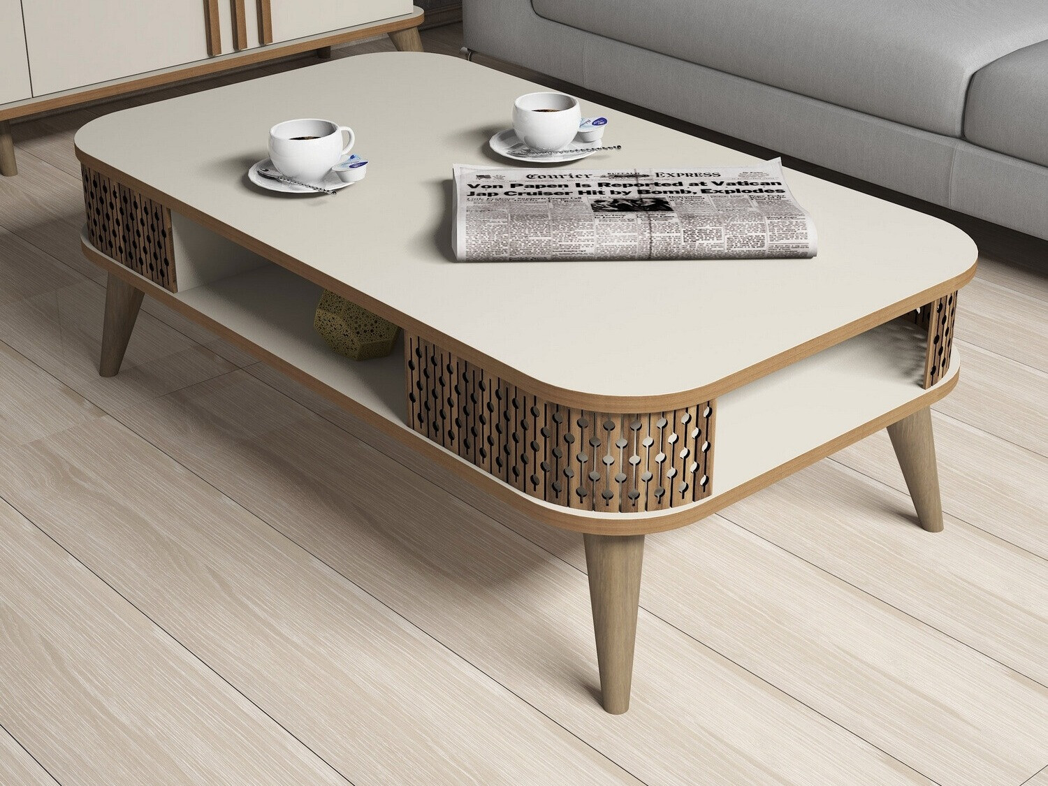 Conjunto de salón Kailua 385 (Crema)