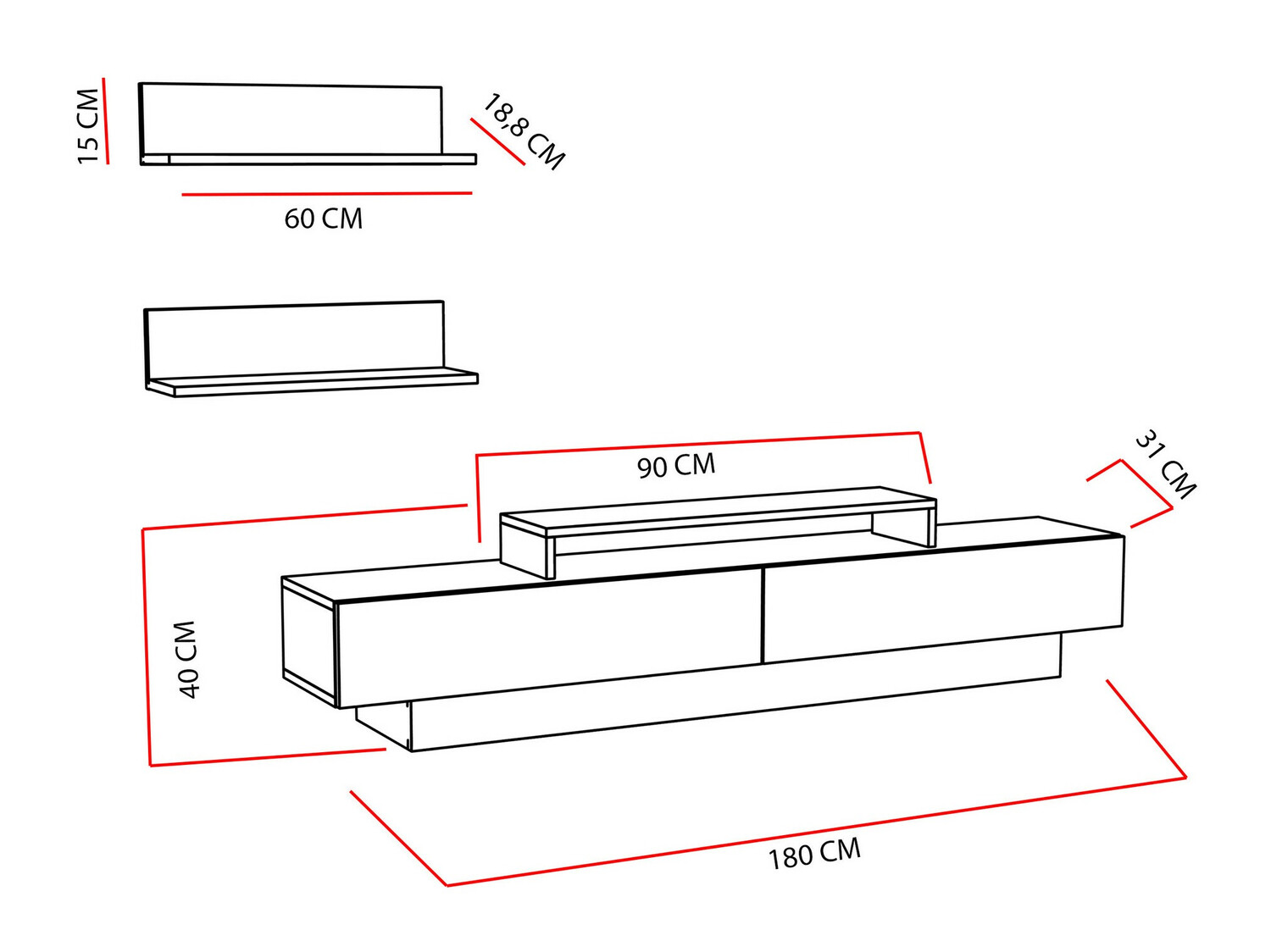 Mueble TV Kailua 905