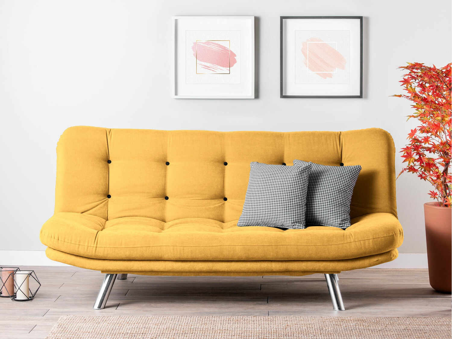 Sofá-cama Altadena 215 (Amarillo)