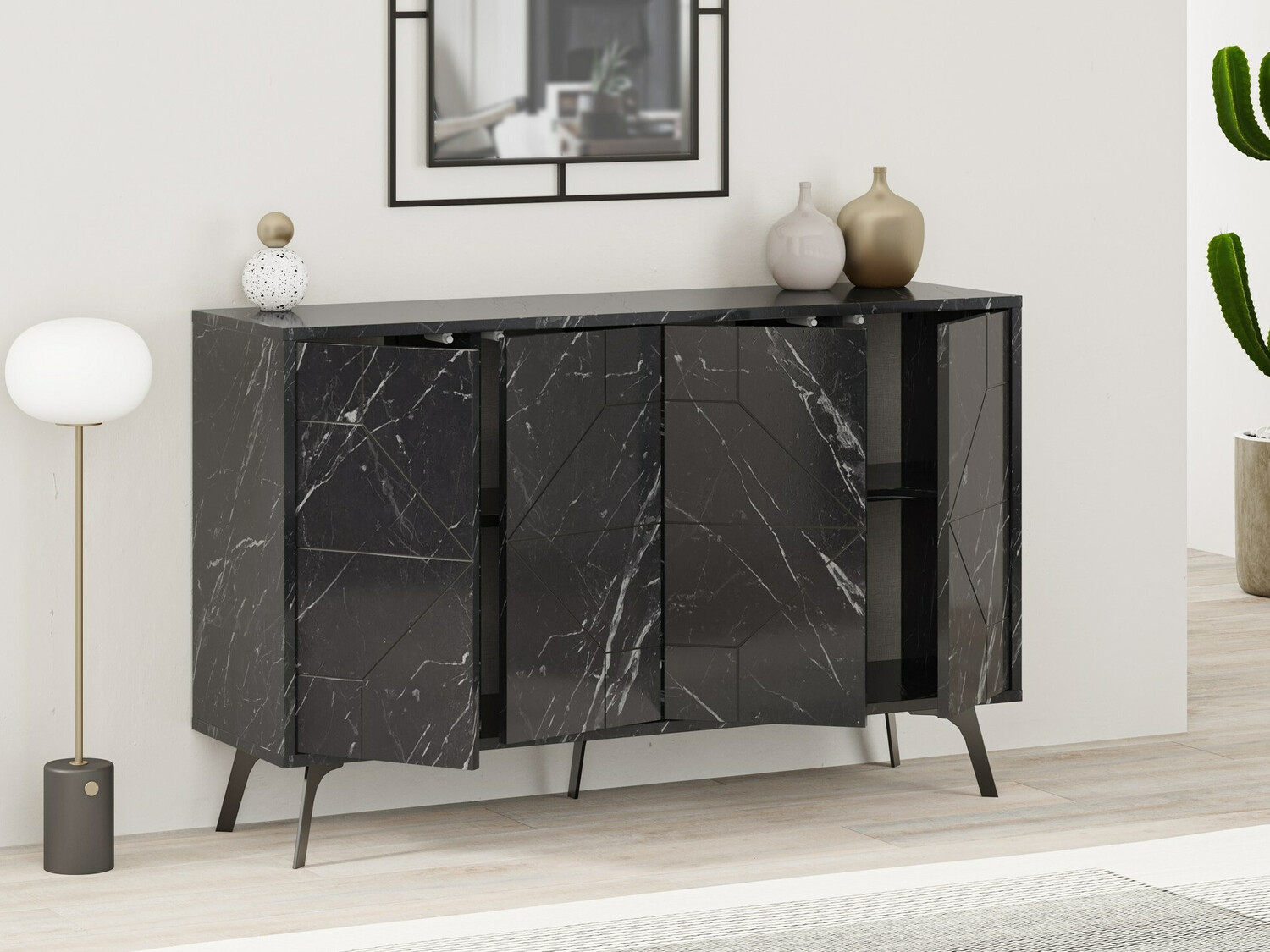 Aparador Kailua 416 (Mármol negro)