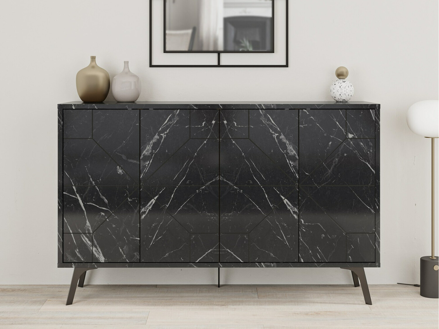 Aparador Kailua 416 (Mármol negro)