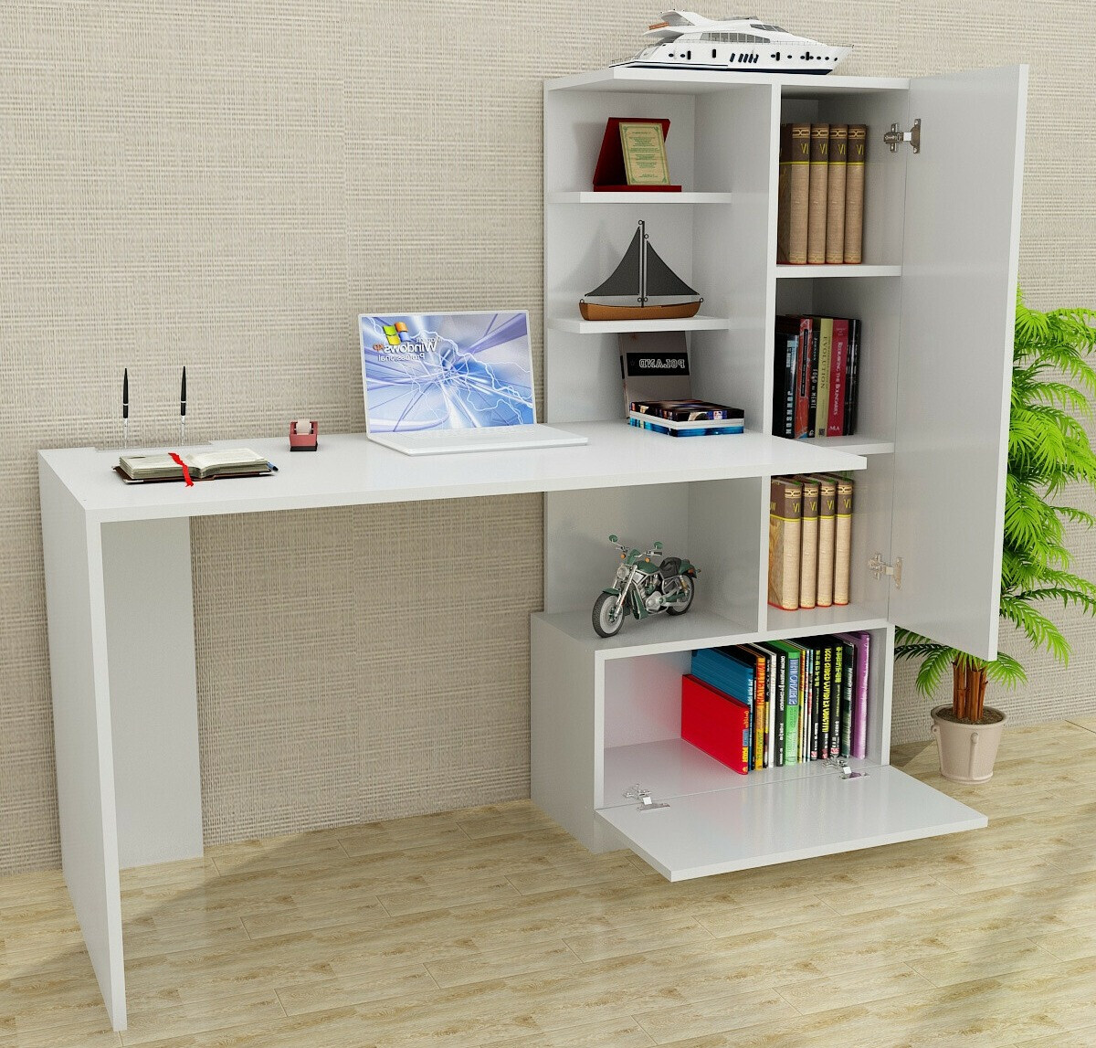 Mesa de oficina Kailua 405 (Blanco)