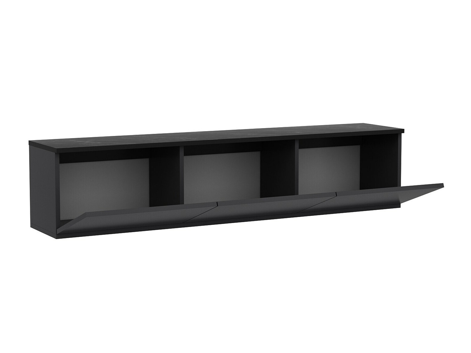 Mueble TV Kailua 408 (Antracita + Mármol negro)
