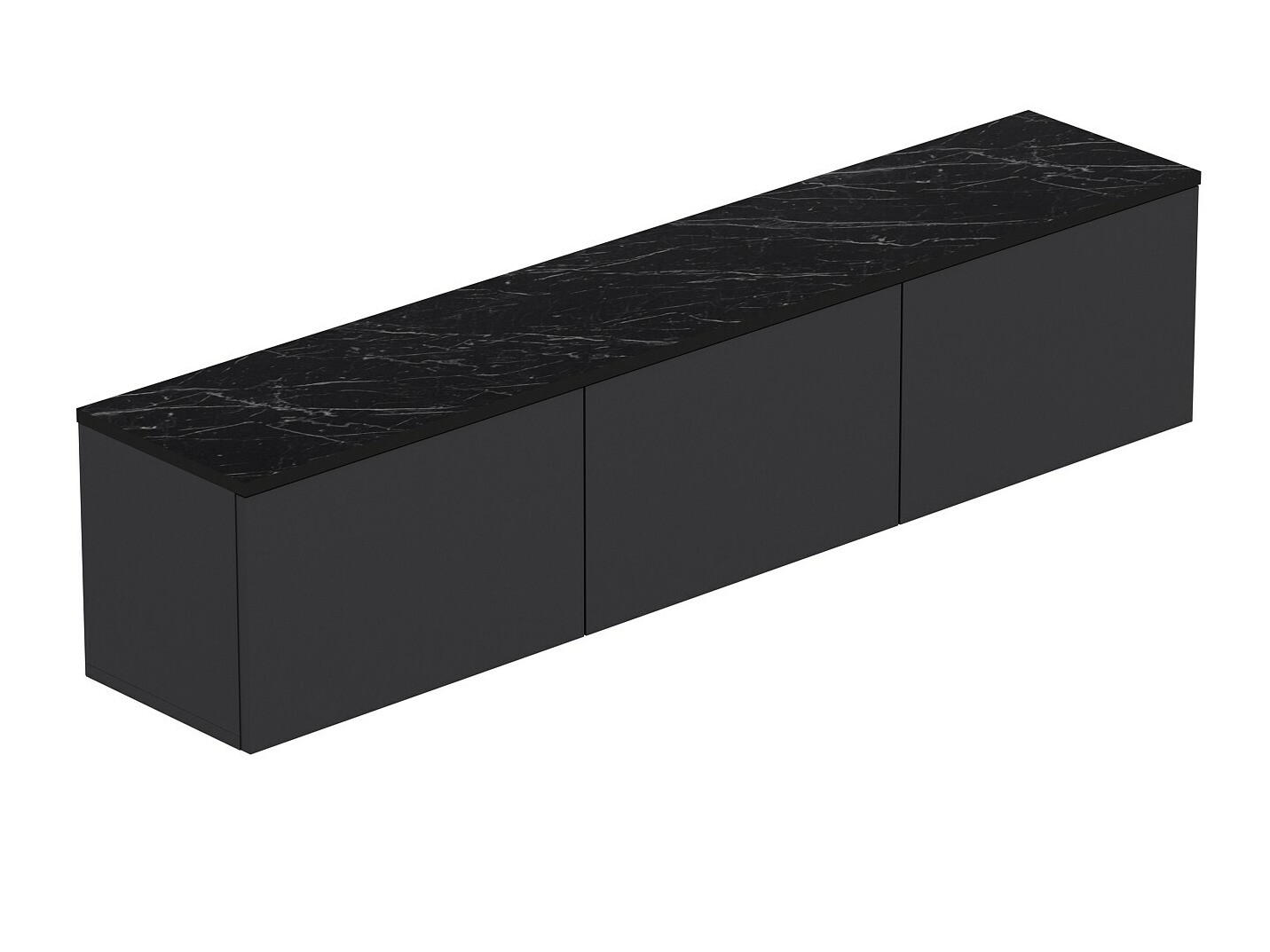 Mueble TV Kailua 408 (Antracita + Mármol negro)