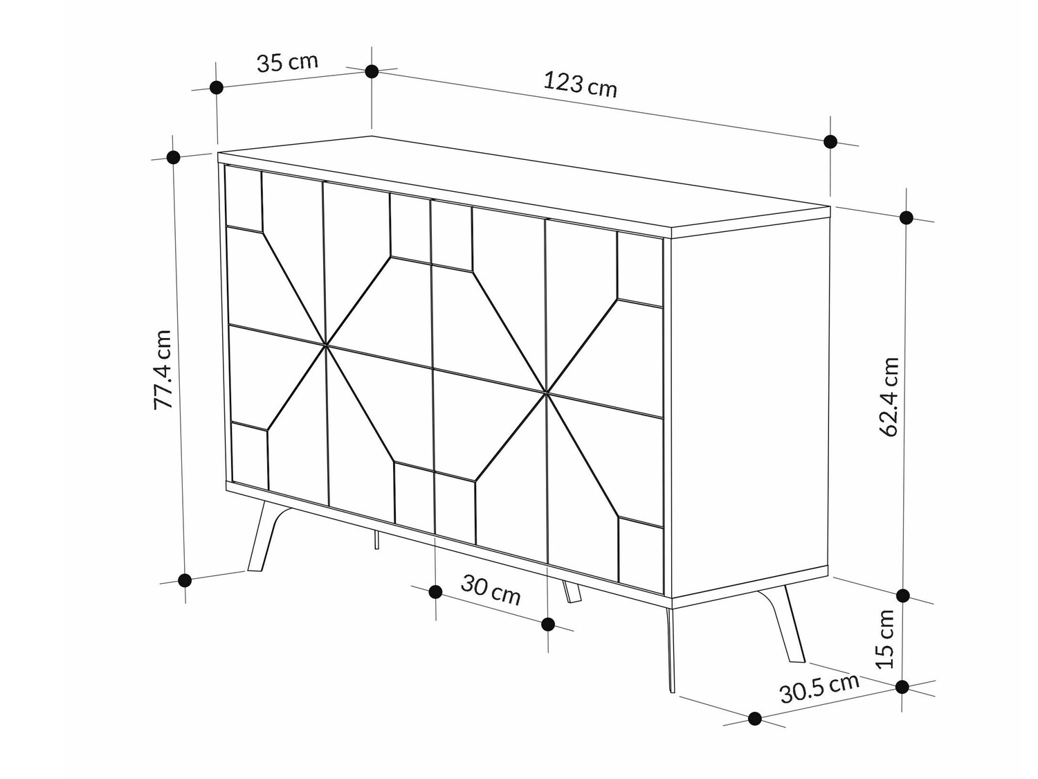Aparador Kailua 426 (Roble)