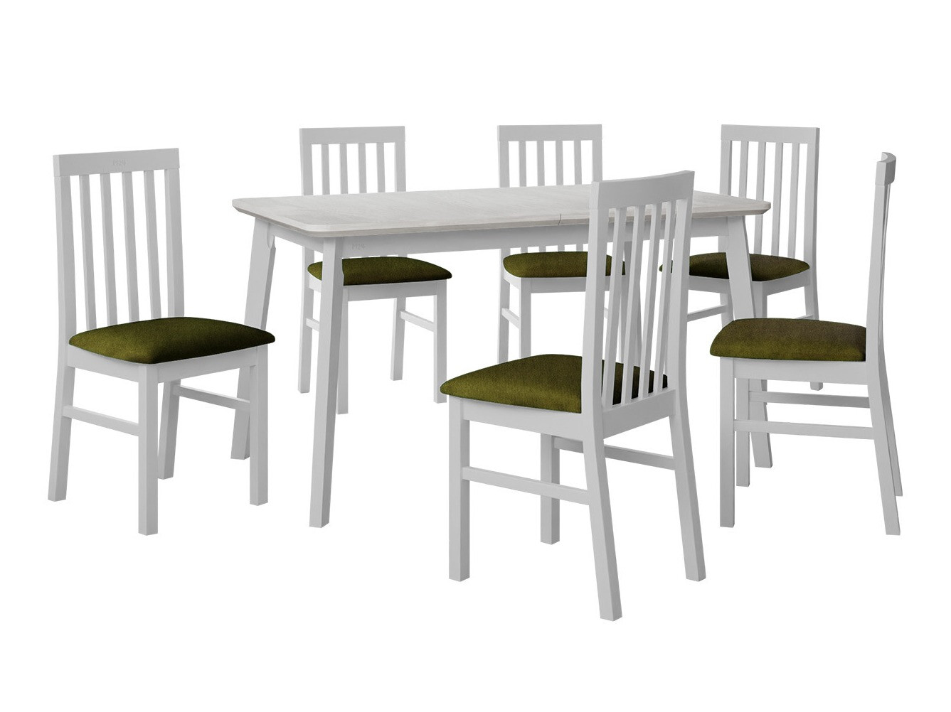 Conjunto de comedor Victorville 267 (Blanco)