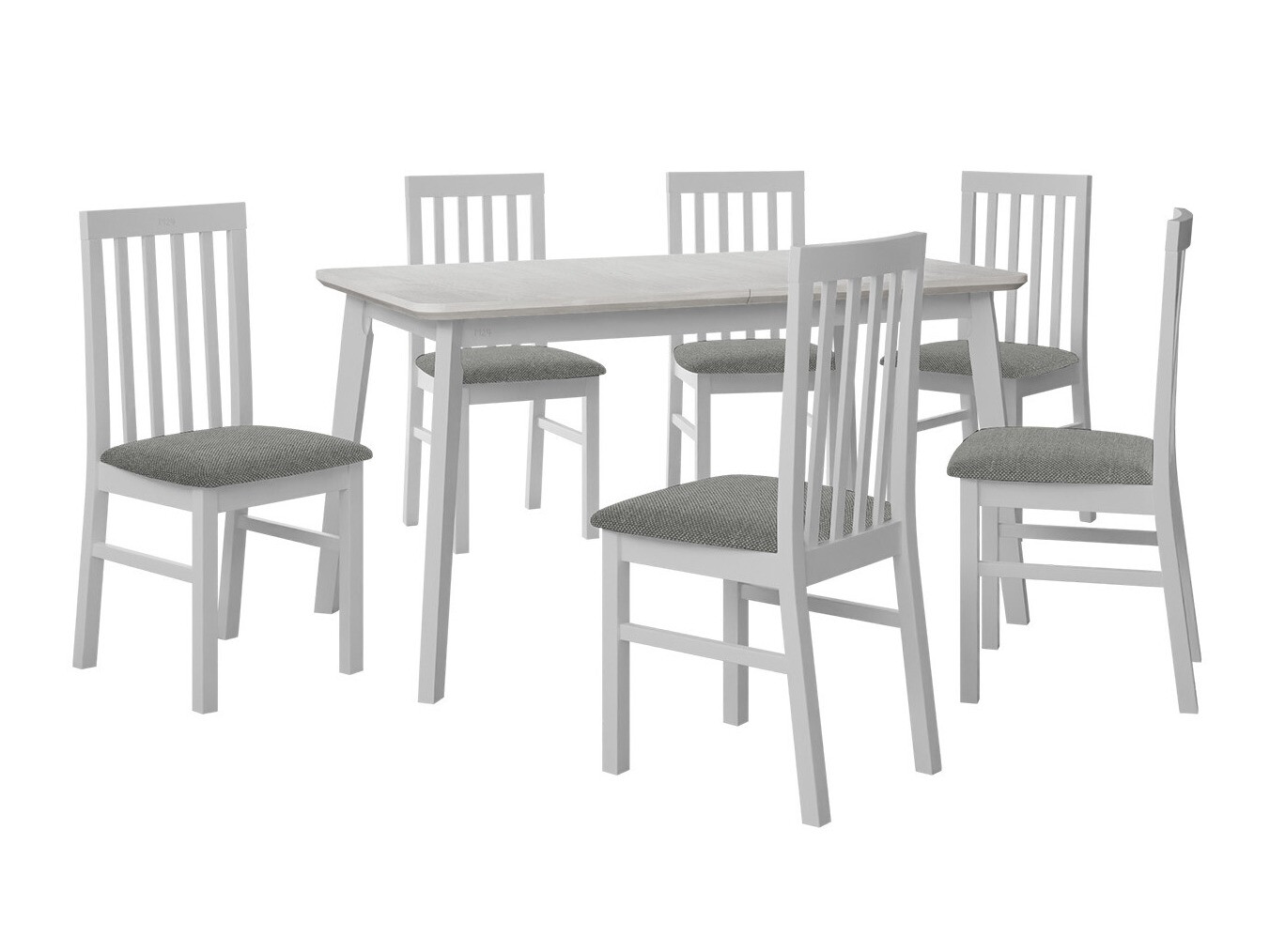 Conjunto de comedor Victorville 267 (Blanco)