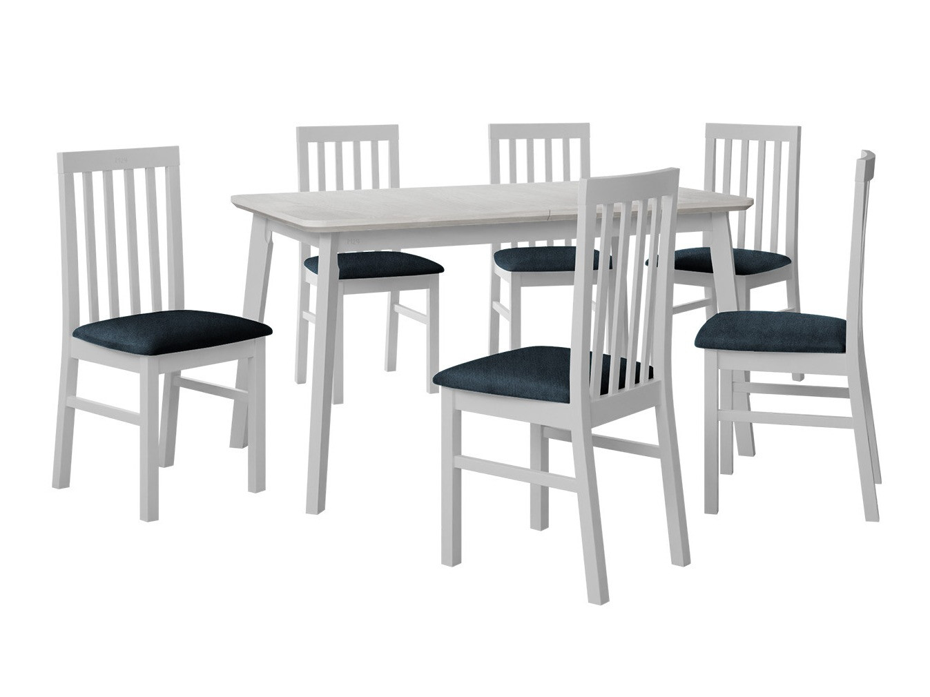 Conjunto de comedor Victorville 267 (Blanco)