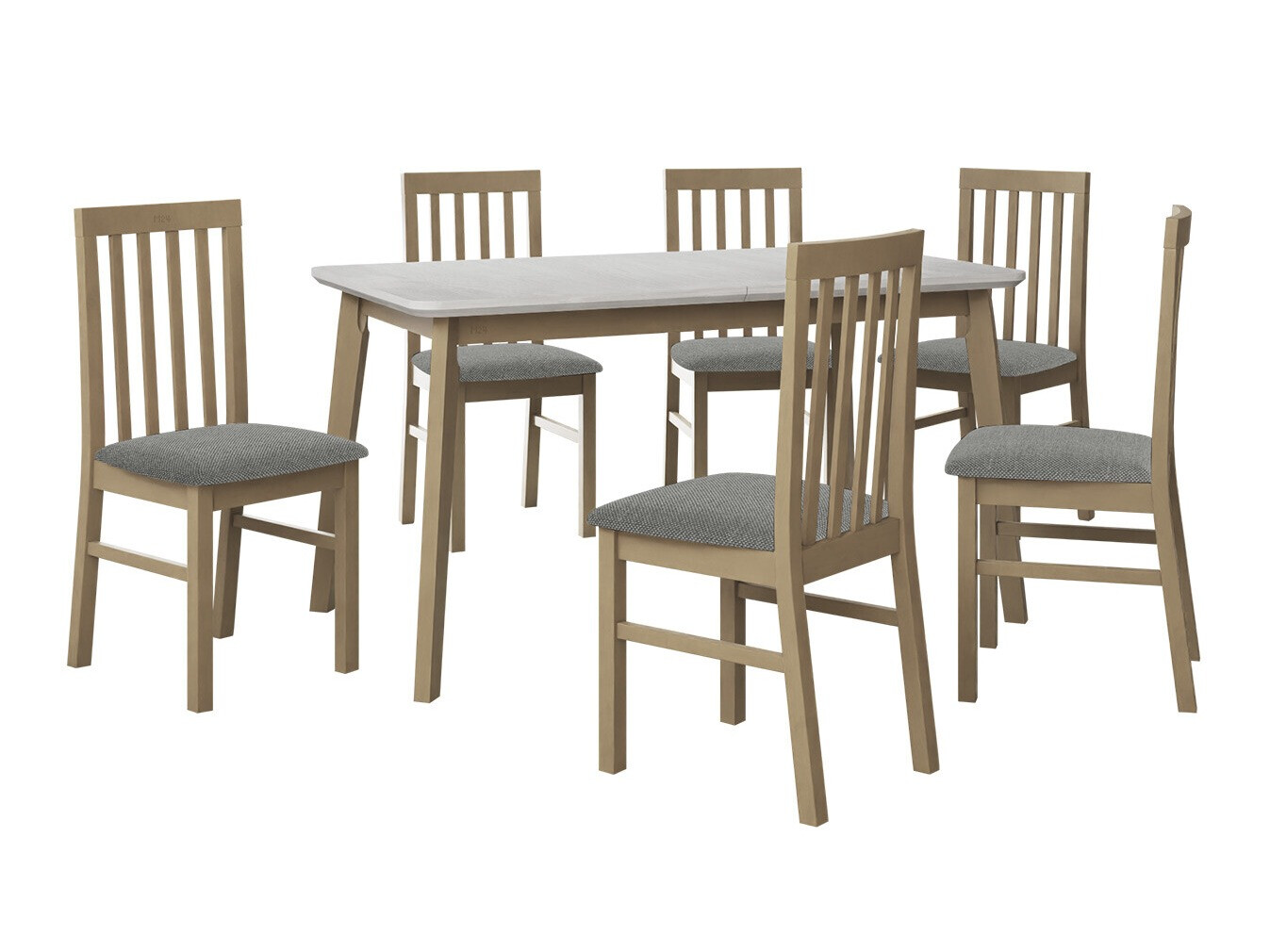 Conjunto de mesas y sillas para comedor Victorville 267 (Roble Sonoma)