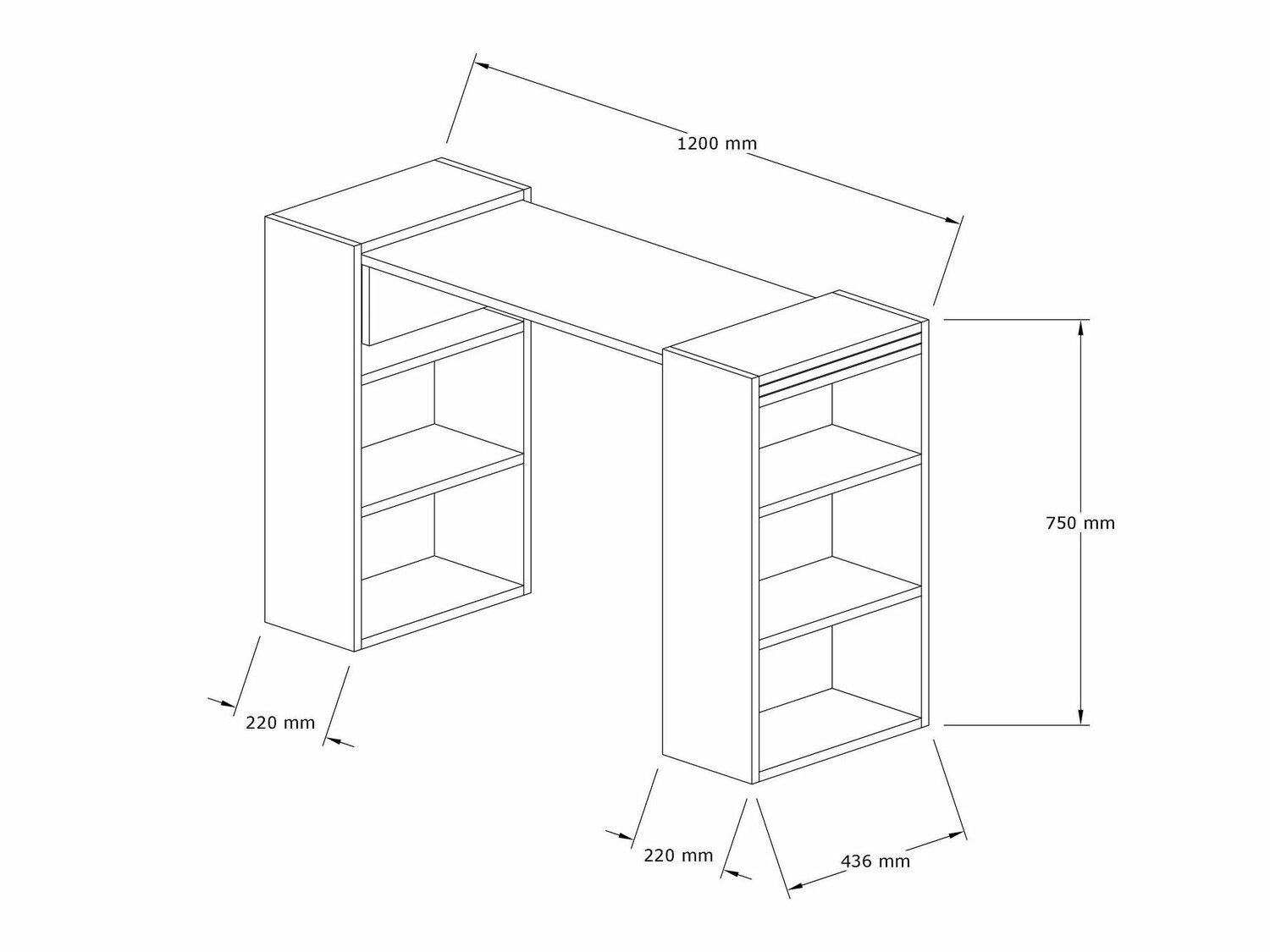 Mesa de oficina Kailua 518