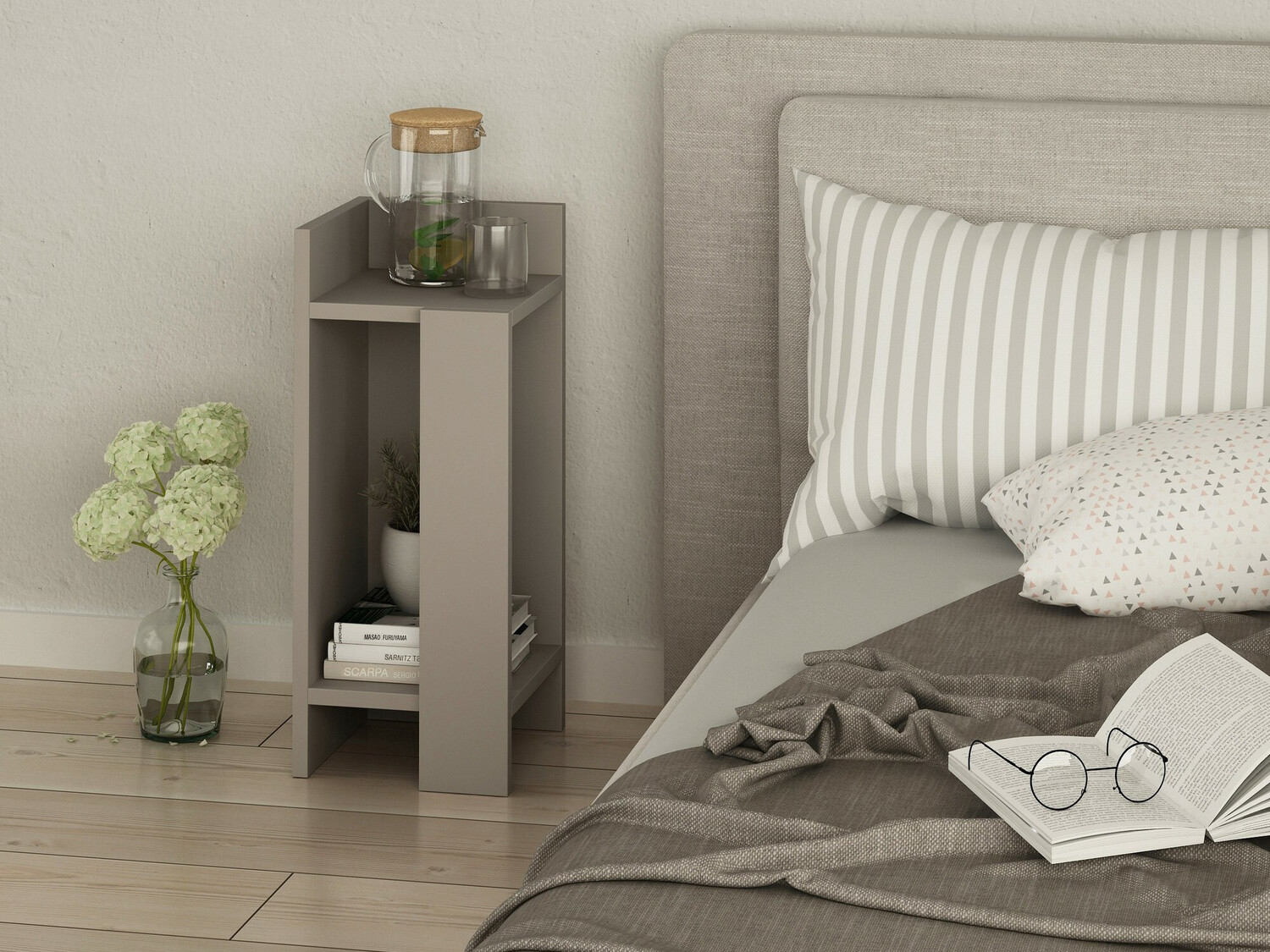 Mesilla de noche Kailua 454 (Gris)