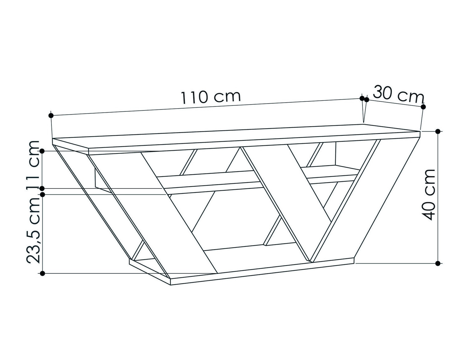 Mueble TV Kailua 457 (De color marrón claro)