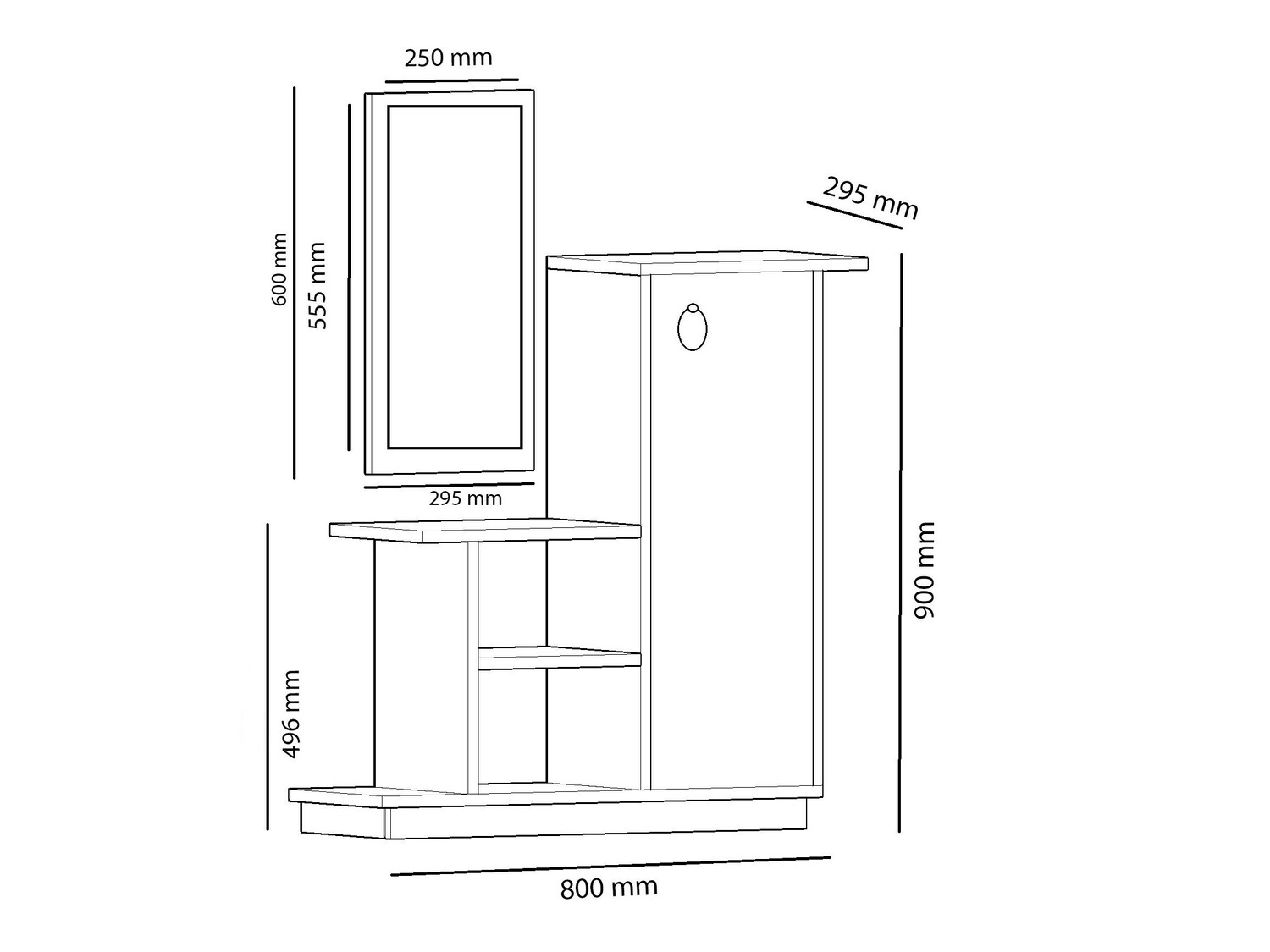 Conjunto para recibidor Kailua 528