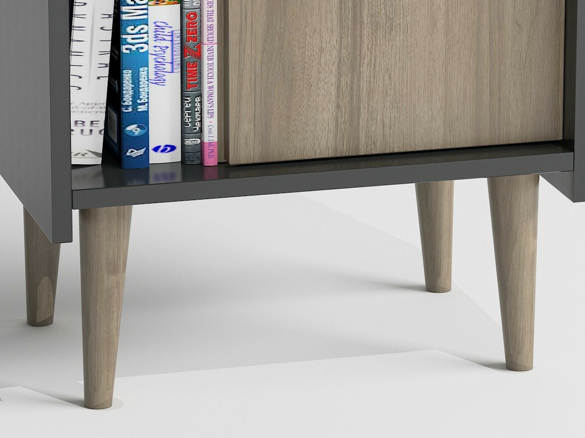 Estantería Kailua 470 (Nuez + Antracita)