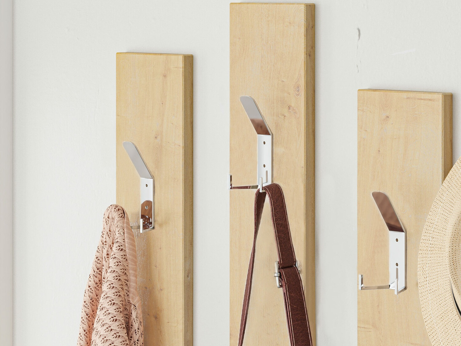 Conjunto para recibidor Kailua 502 (Blanco + Roble)