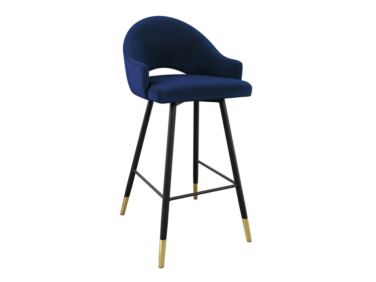 Silla de barra Jackson 103 (Negro + Magic Velvet 2216)