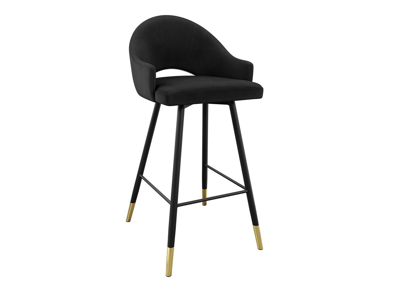 Silla de barra Jackson 103 (Negro + Magic Velvet 2219)