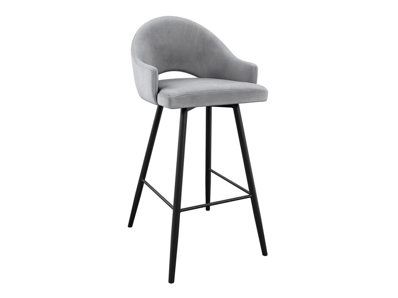 Silla de barra Jackson 103 (Negro + Magic Velvet 2240)