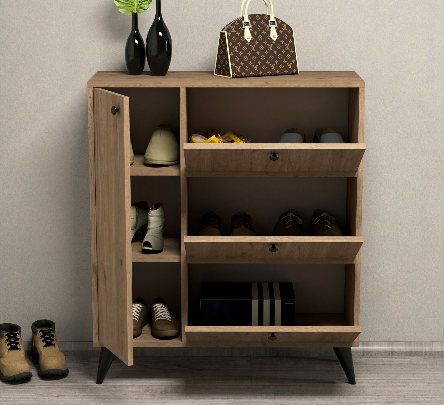 Estante para zapatos Kailua 540 (Roble)