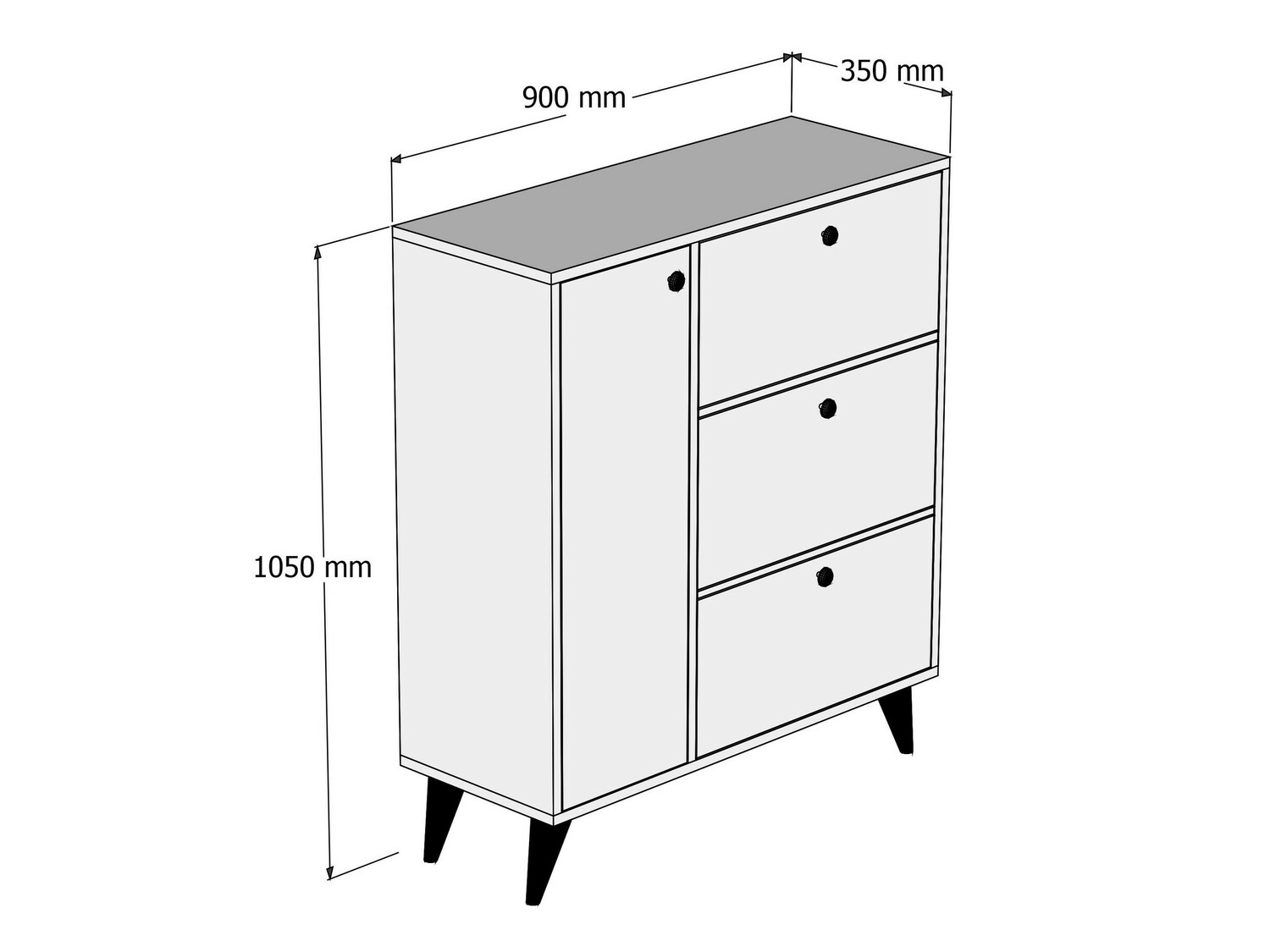 Estante para zapatos Kailua 540 (Roble)