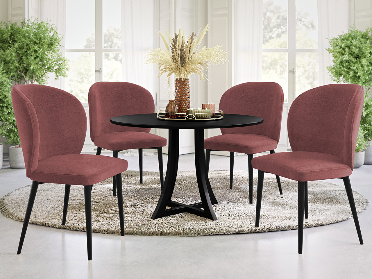 Silla Jackson 104 (Negro + Magic Velvet 2258)