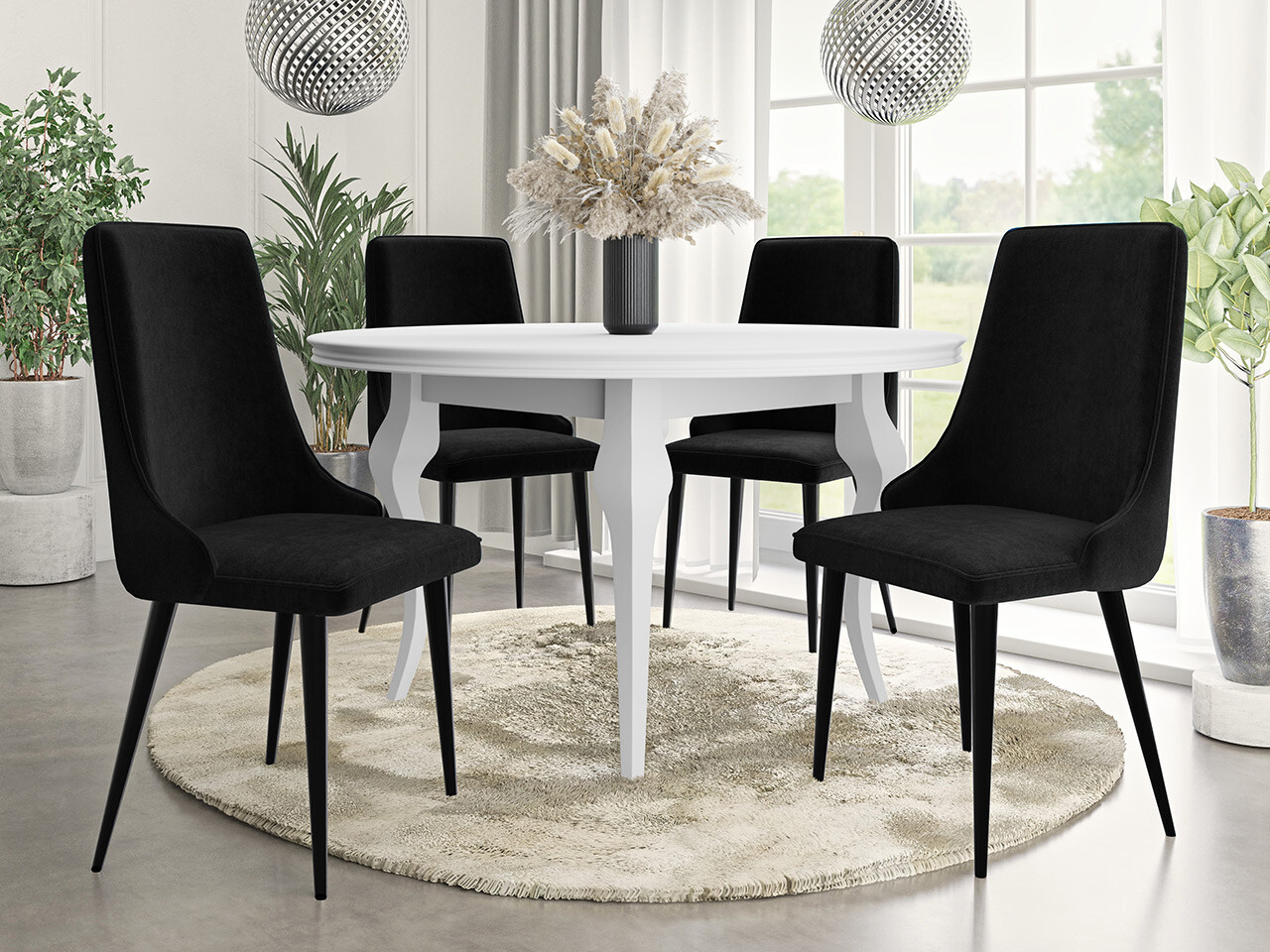 Silla Jackson 106 (Negro + Magic Velvet 2219)