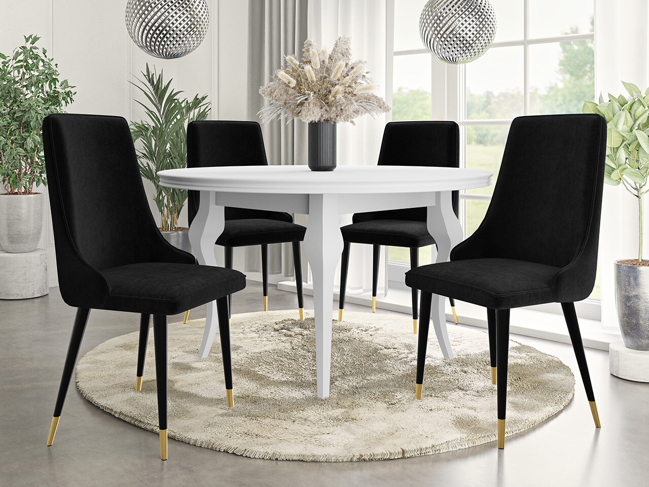 Silla Jackson 106 (Negro + Magic Velvet 2219)