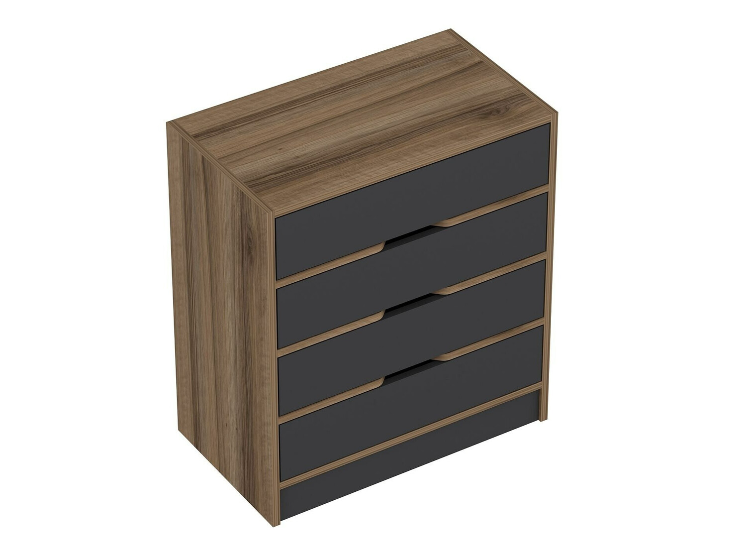 Cómoda Kailua J101 (Antracita + Nogal)