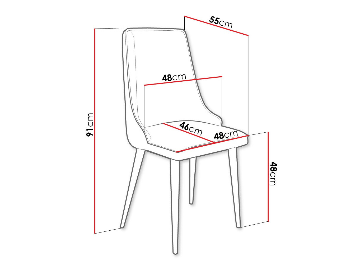 Silla Jackson 106 (Negro + Magic Velvet 2216)