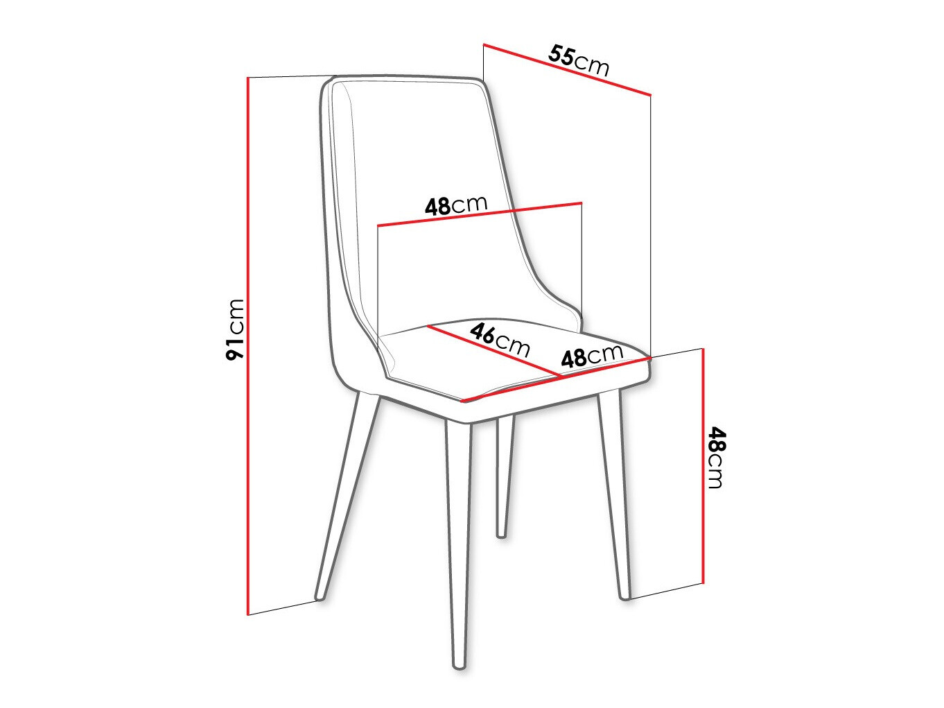 Silla Jackson 106 (Negro + Magic Velvet 2217)