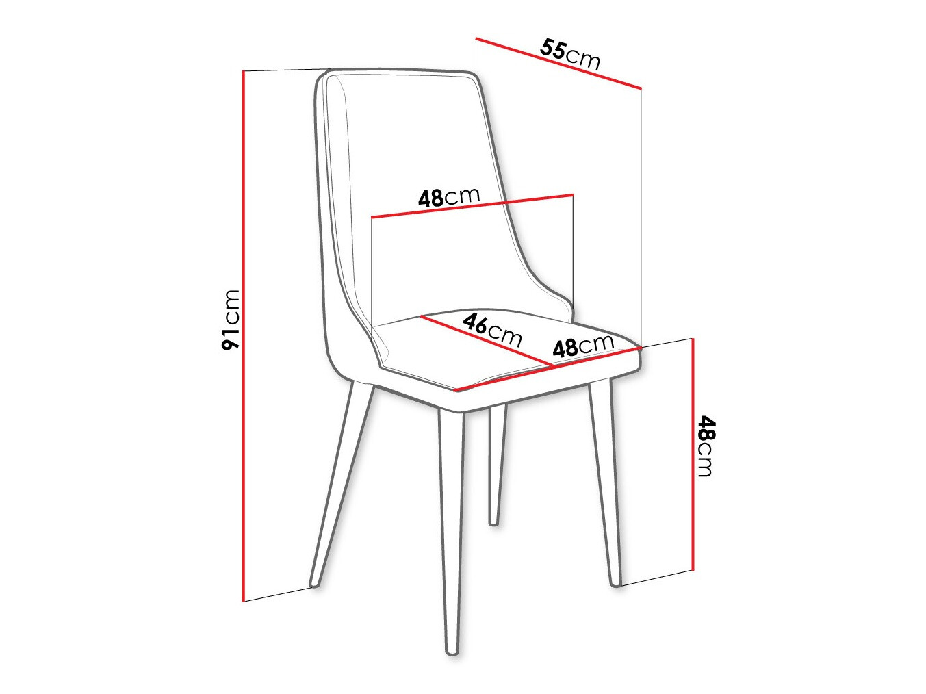 Silla Jackson 106 (Negro + Magic Velvet 2225)