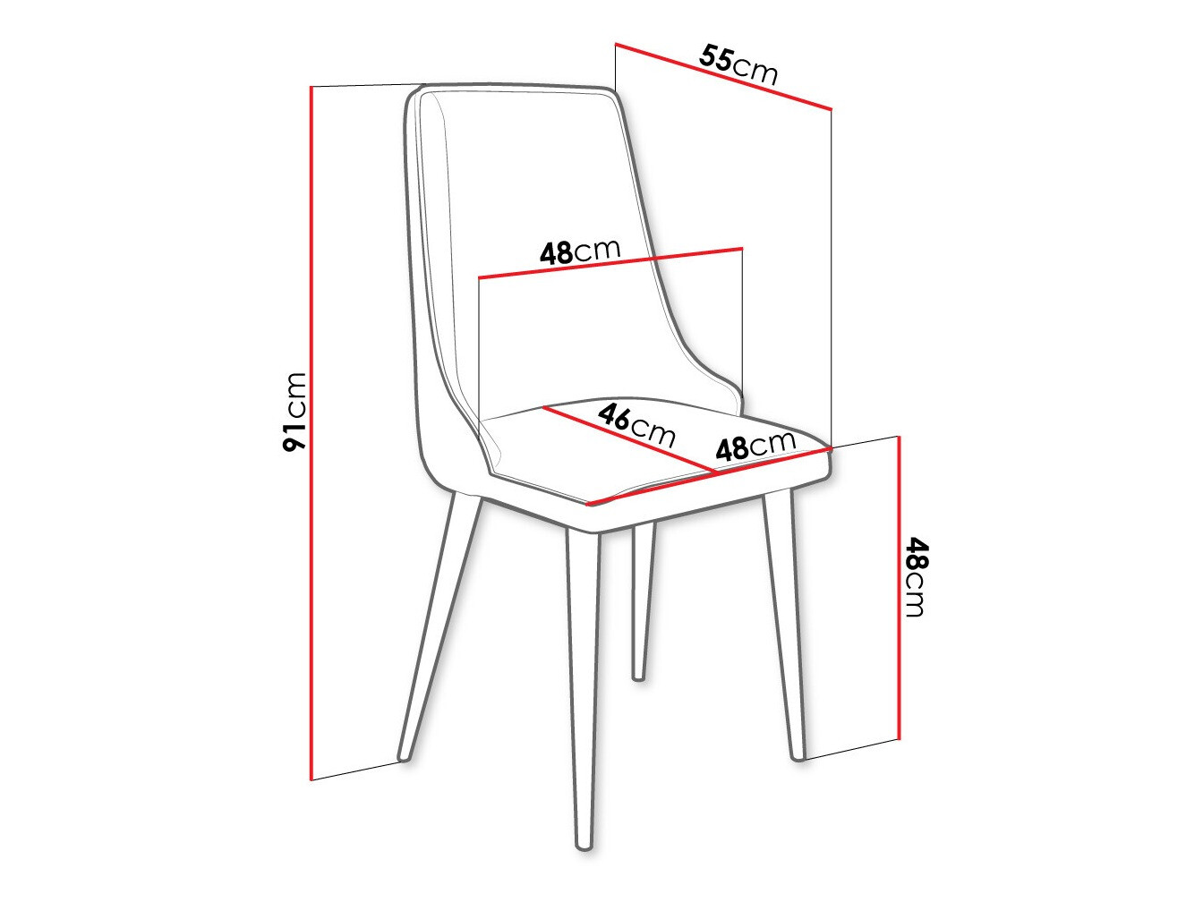 Silla Jackson 106 (Negro + Magic Velvet 2250)