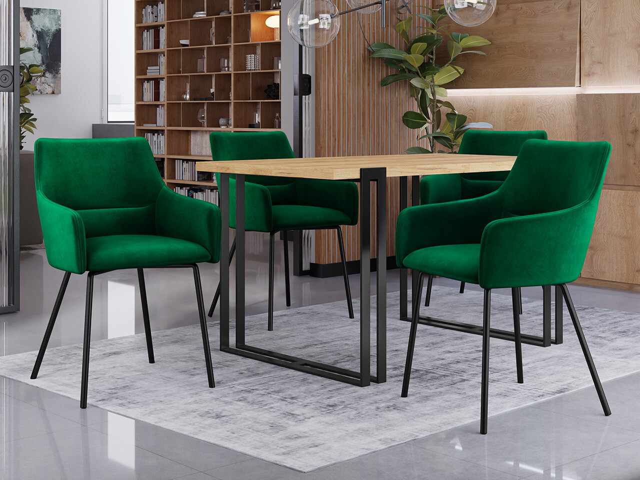 Silla Jackson 109 (Negro + Magic Velvet 2225)