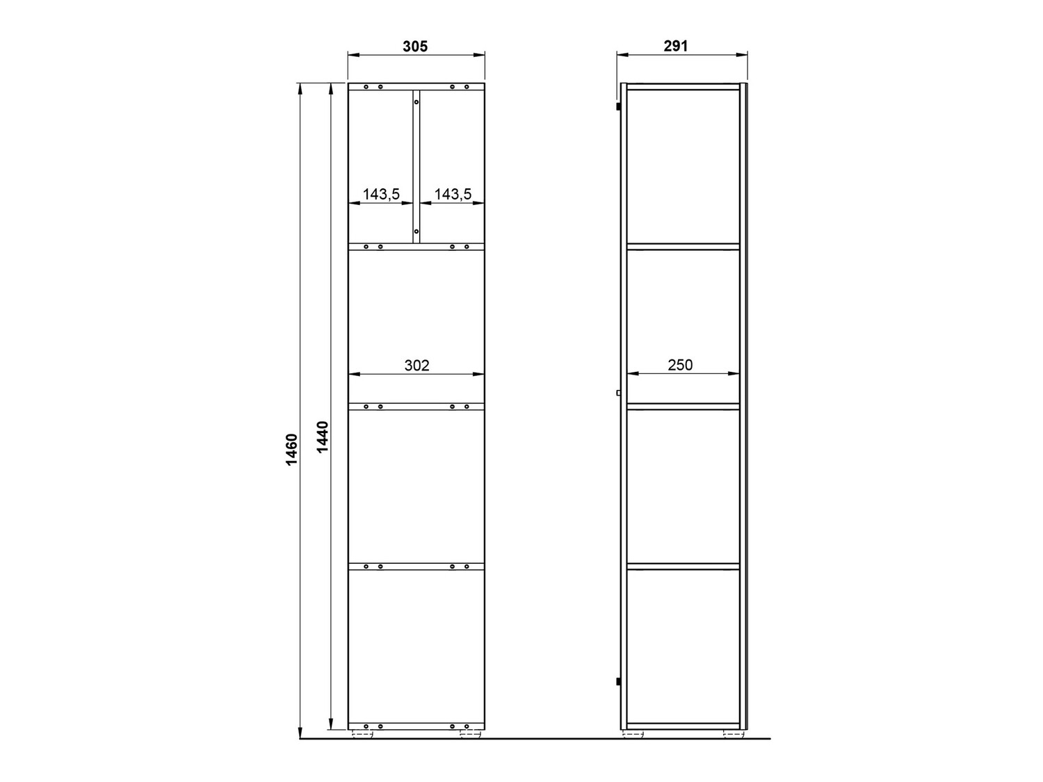 Estantería para baño Catvera 100