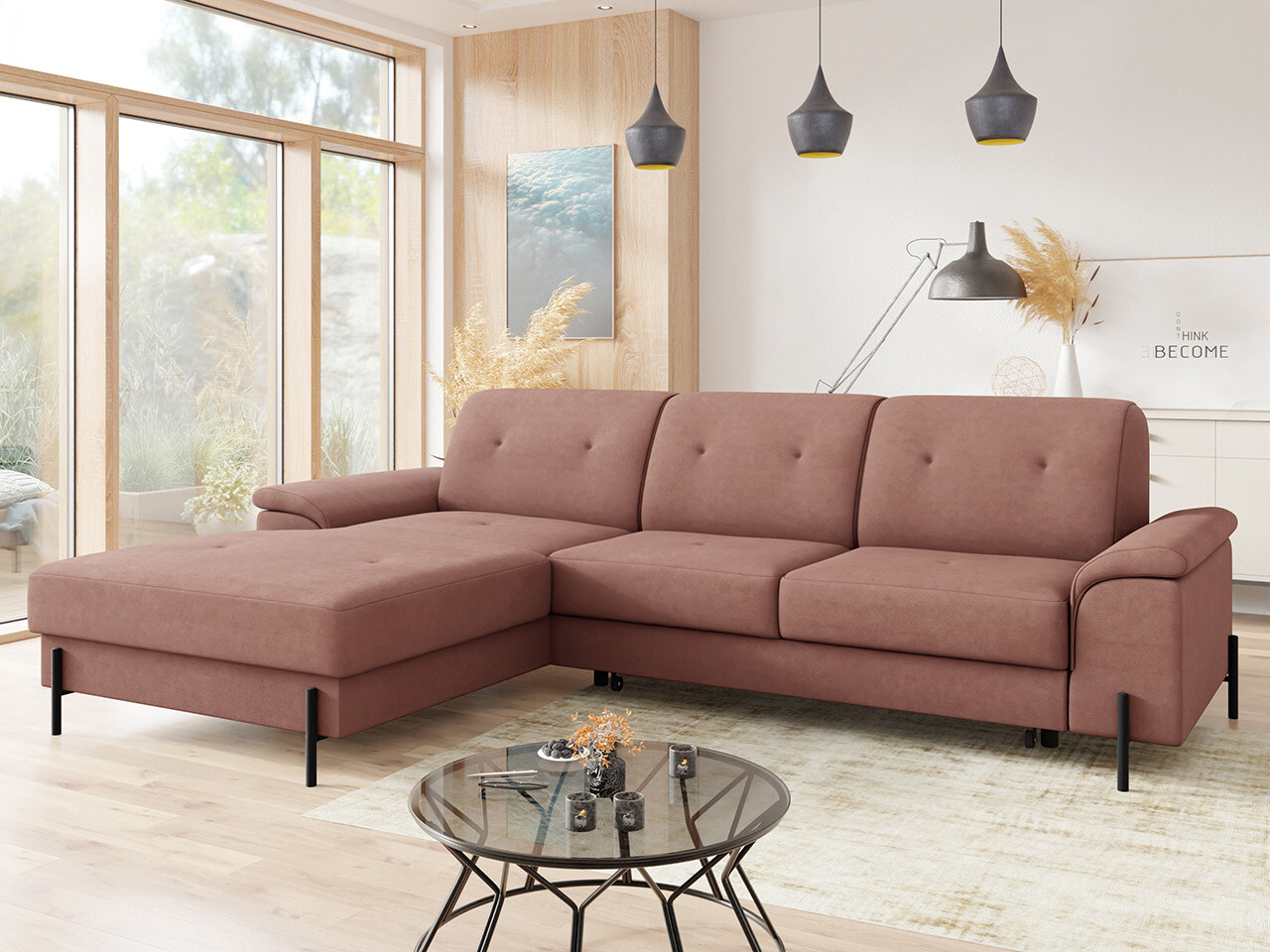 Sofá rinconero Comfivo 133 (Uttario Velvet 2955)